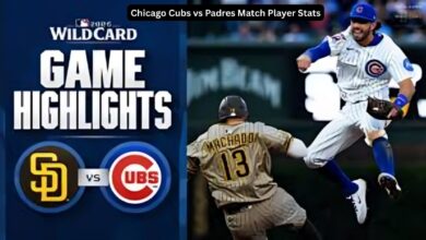 Chicago Cubs vs Padres Match Player Stats