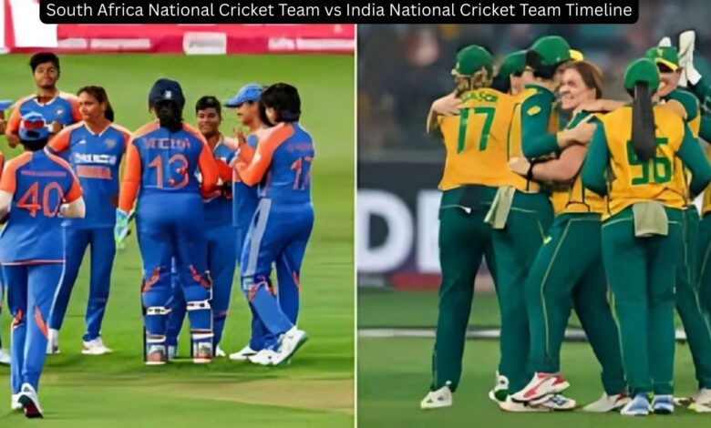 South Africa National Cricket Team vs India National Cricket Team Timeline